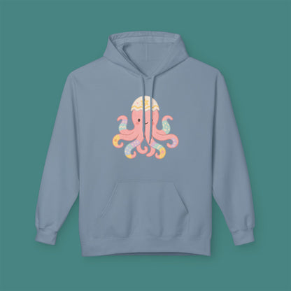 Easter Octopus Fleece Unisex Hoodie