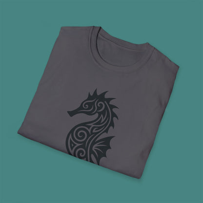 Tribal Tattoo Seahorse Unisex T-Shirt