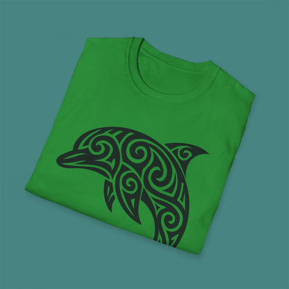 Tribal Tattoo Dolphin Unisex T-Shirt