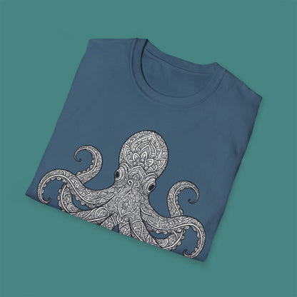 Intricate Mandala Octopus Unisex T-Shirt