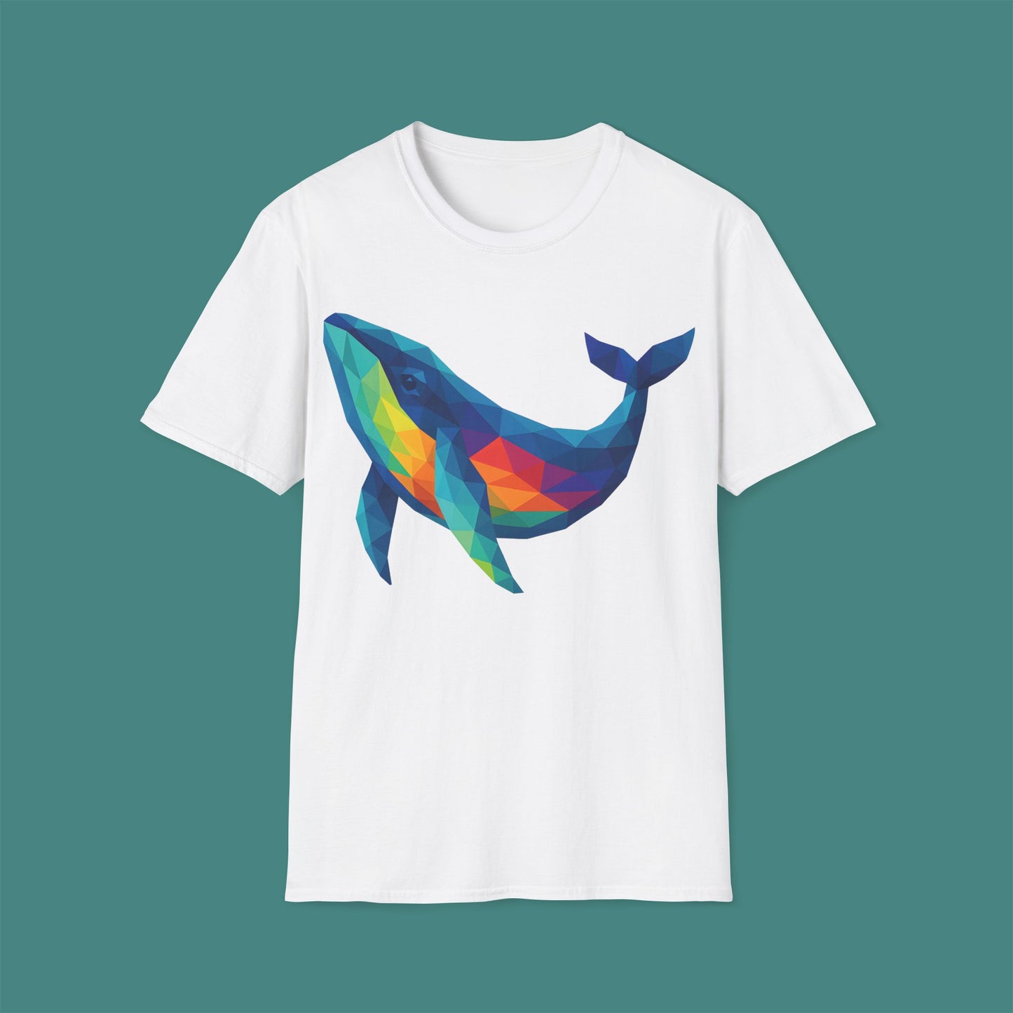 Geometric Polygon Whale Unisex T-Shirt