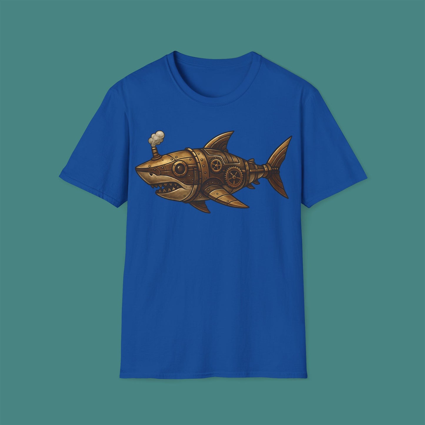 Steampunk Mechanical Shark Unisex T-Shirt