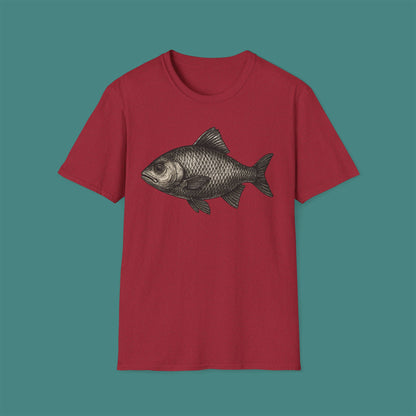 Vintage Etching Fish Unisex T-Shirt