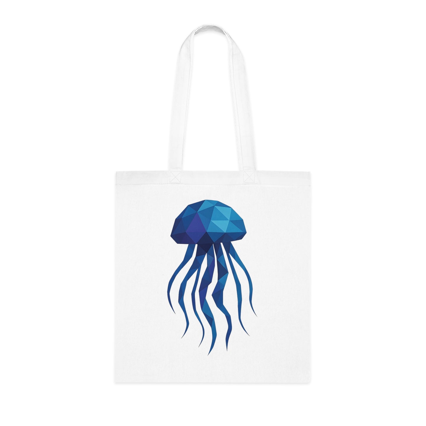 Geometric Polygon Jellyfish Tote Bag