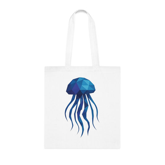 Geometric Polygon Jellyfish Tote Bag