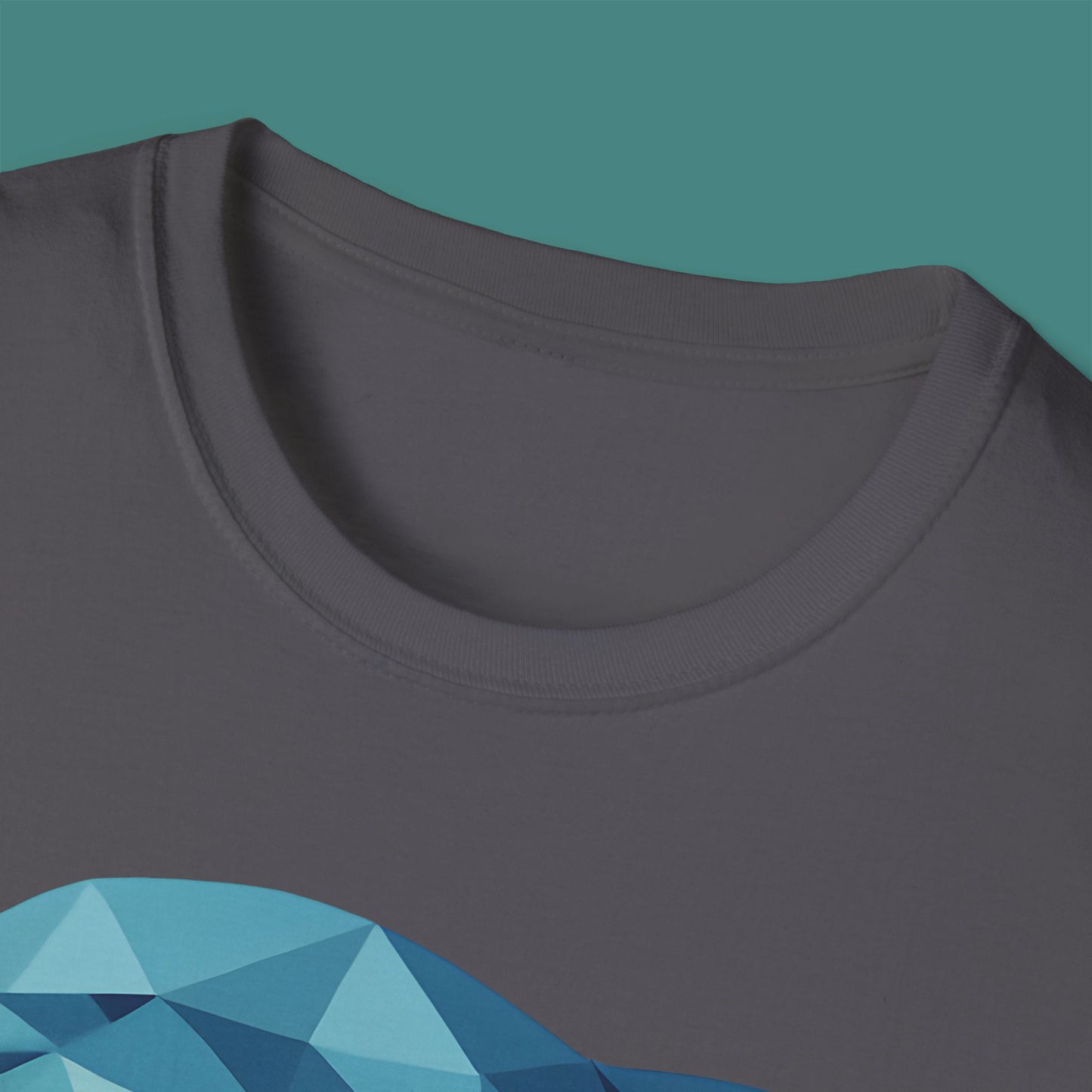 Geometric Polygon Dolphin Unisex T-Shirt