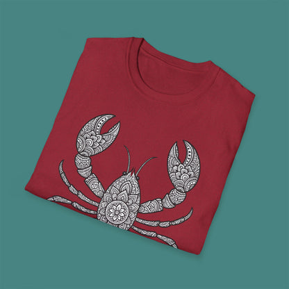 Intricate Mandala Lobster Unisex T-Shirt