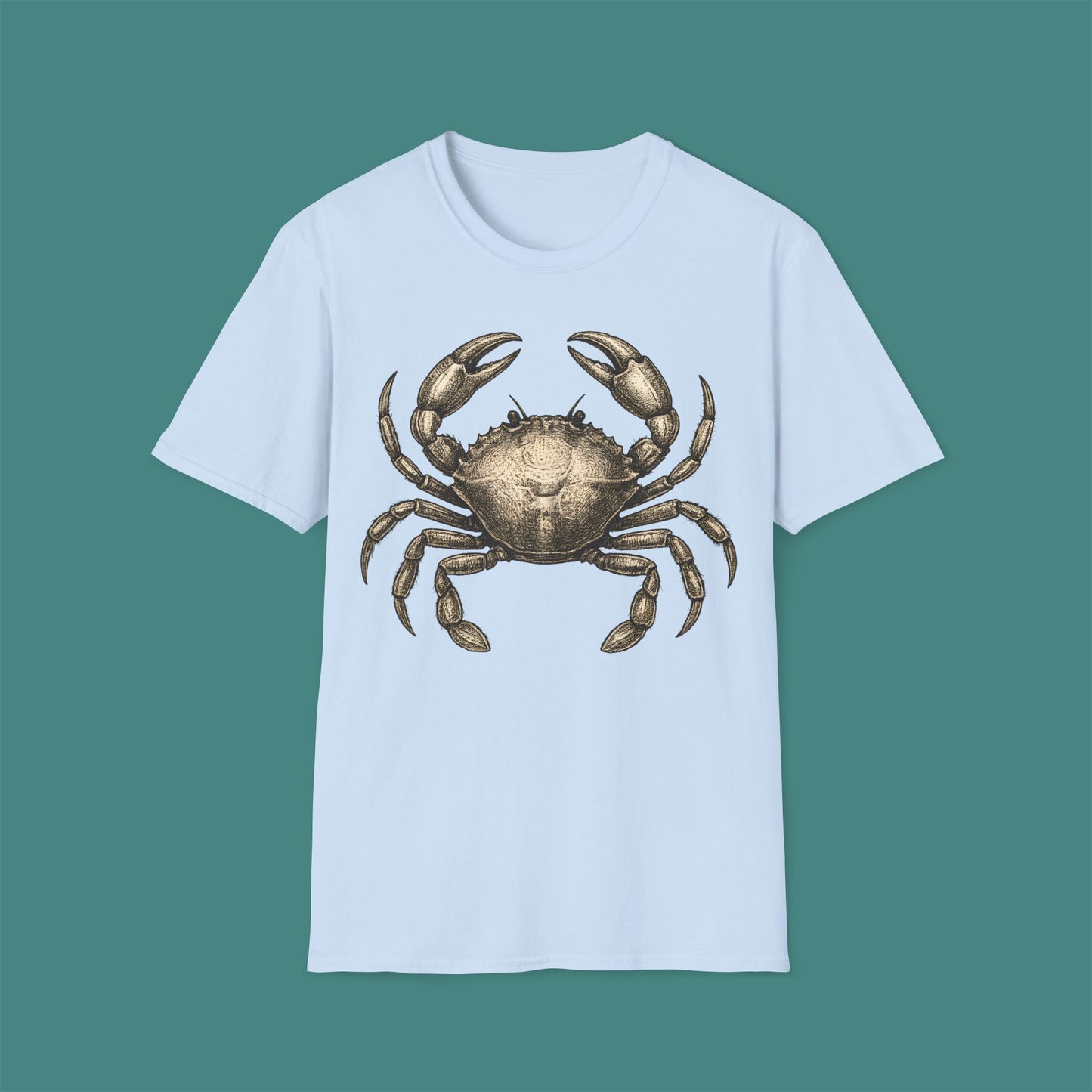Vintage Etching Crab Unisex T-Shirt