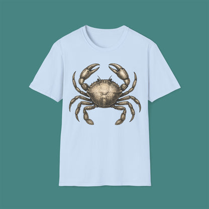 Vintage Etching Crab Unisex T-Shirt