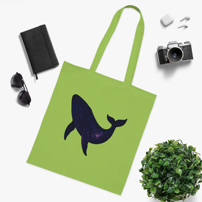 Cosmic Galaxy Whale Tote Bag