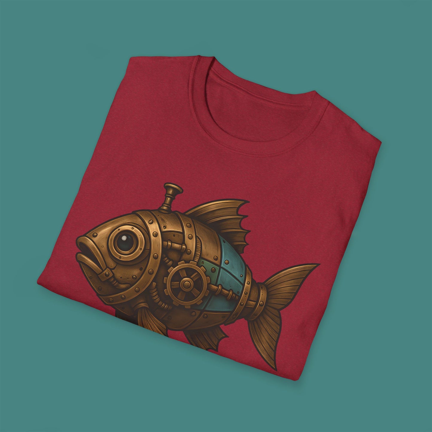 Steampunk Mechanical Fish Unisex T-Shirt