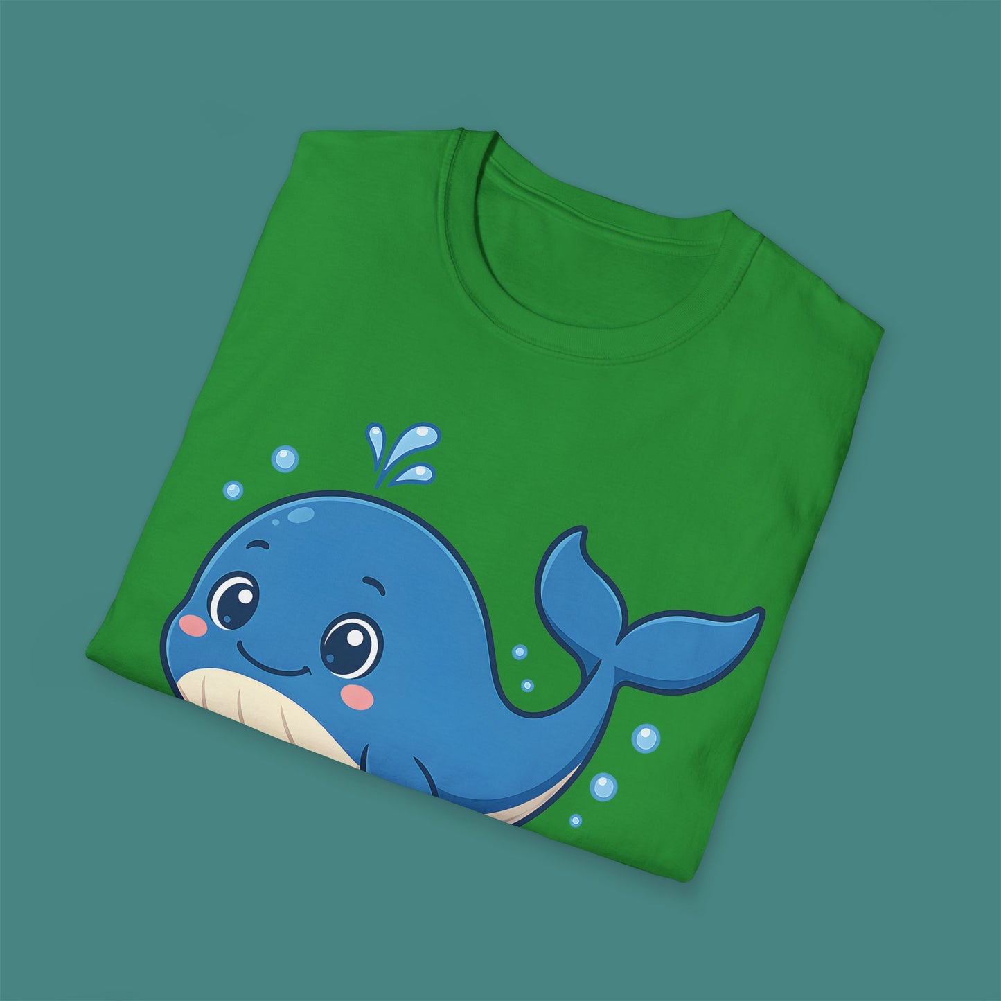 Cartoon Cute Whale Unisex T-Shirt