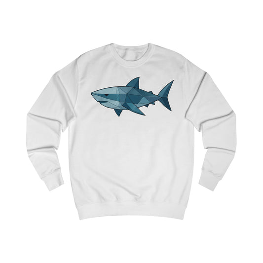 Geometric Polygon Shark Unisex Sweatshirt