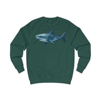 Geometric Polygon Shark Unisex Sweatshirt