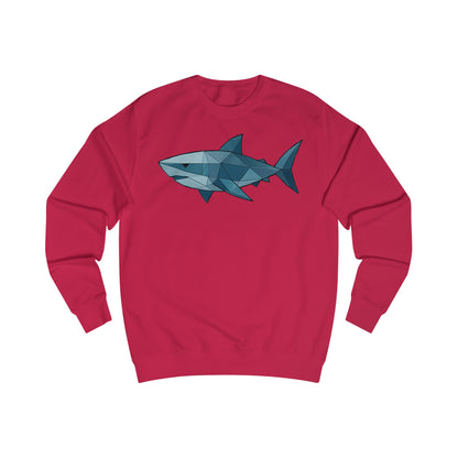 Geometric Polygon Shark Unisex Sweatshirt