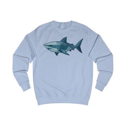 Geometric Polygon Shark Unisex Sweatshirt