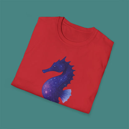 Cosmic Galaxy Seahorse Unisex T-Shirt