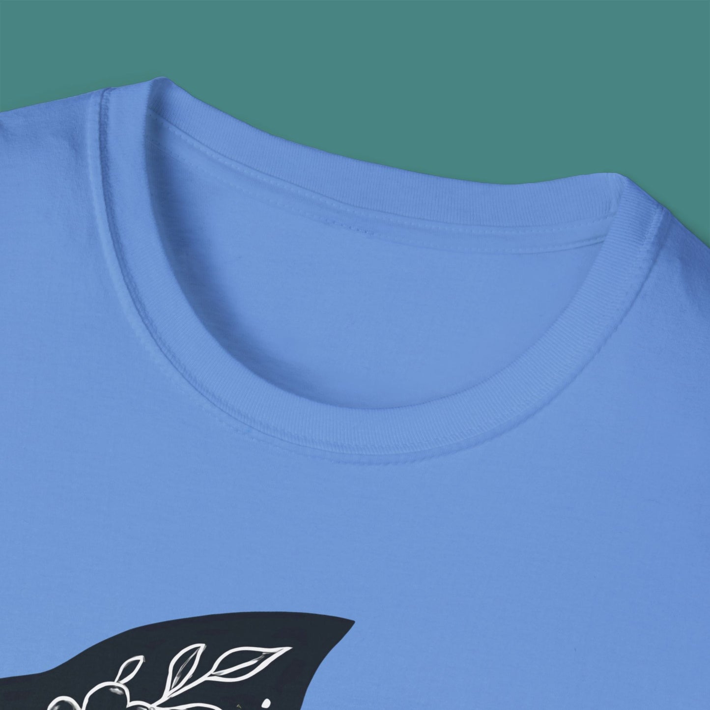 Floral Fish Silhouette Unisex T-Shirt