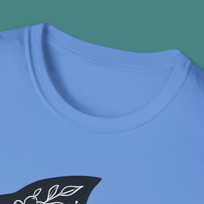 Floral Fish Silhouette Unisex T-Shirt