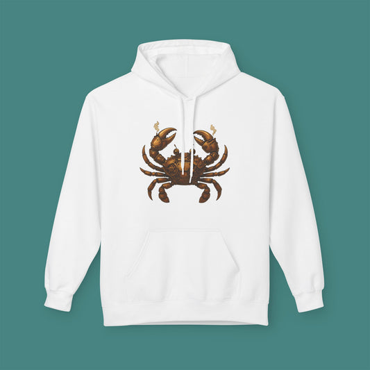Steampunk Mechanical Crab Fleece Unisex Hoodie