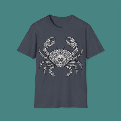 Intricate Mandala Crab Unisex T-Shirt