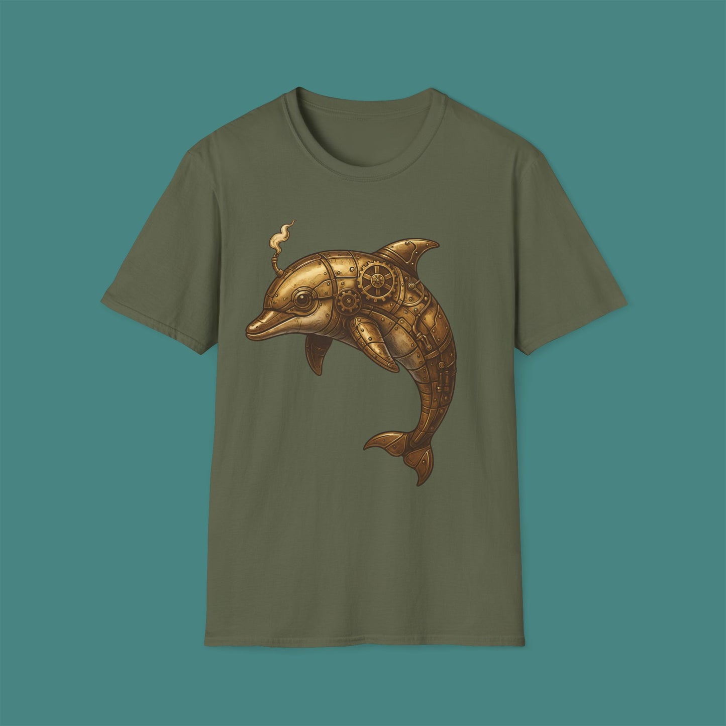 Steampunk Mechanical Dolphin Unisex T-Shirt
