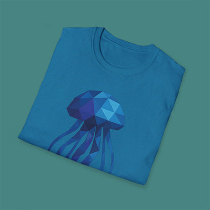 Geometric Polygon Jellyfish Unisex T-Shirt