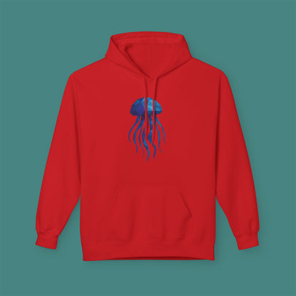 Geometric Polygon Jellyfish Fleece Unisex Hoodie