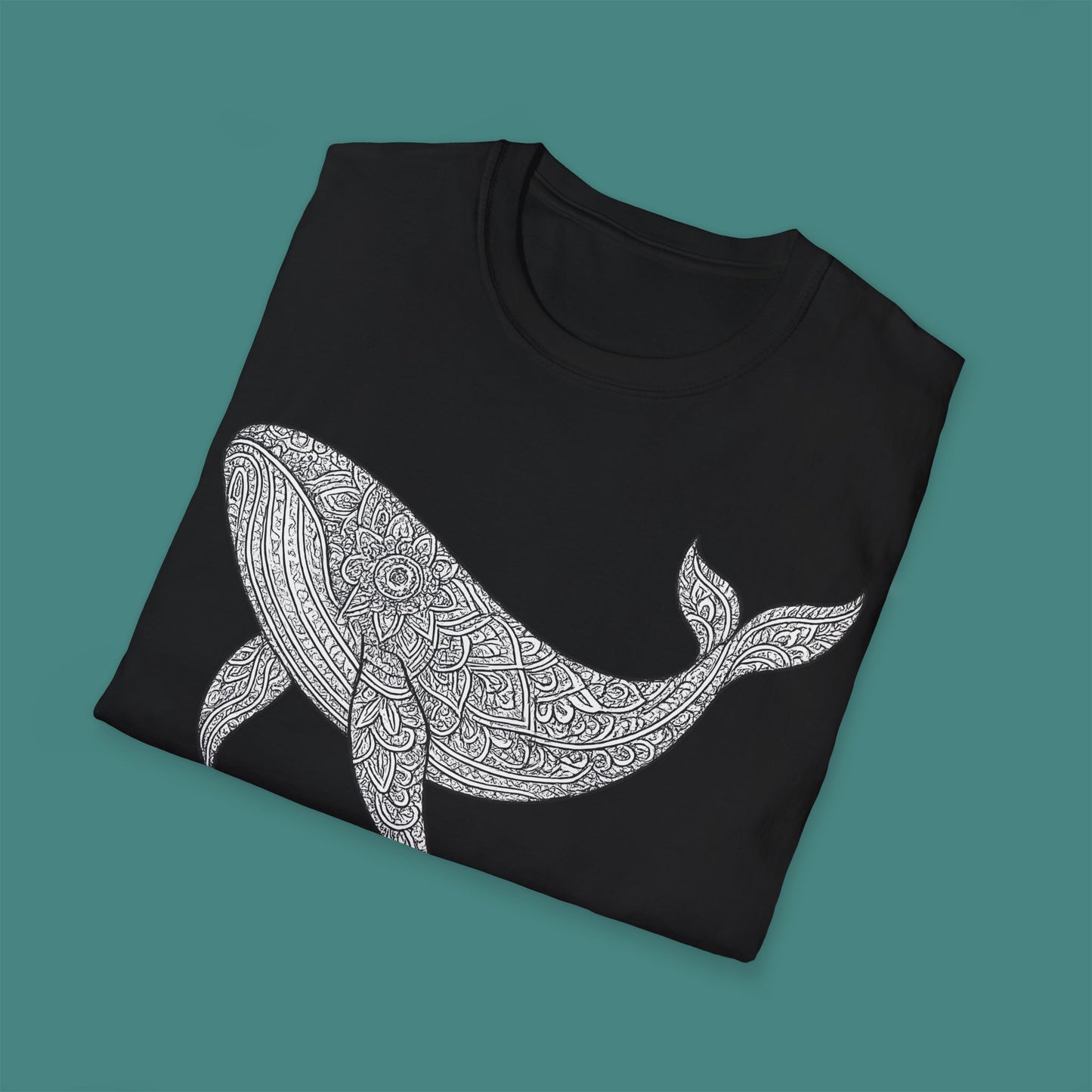 Intricate Mandala Whale Unisex T-Shirt