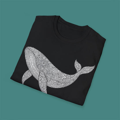 Intricate Mandala Whale Unisex T-Shirt