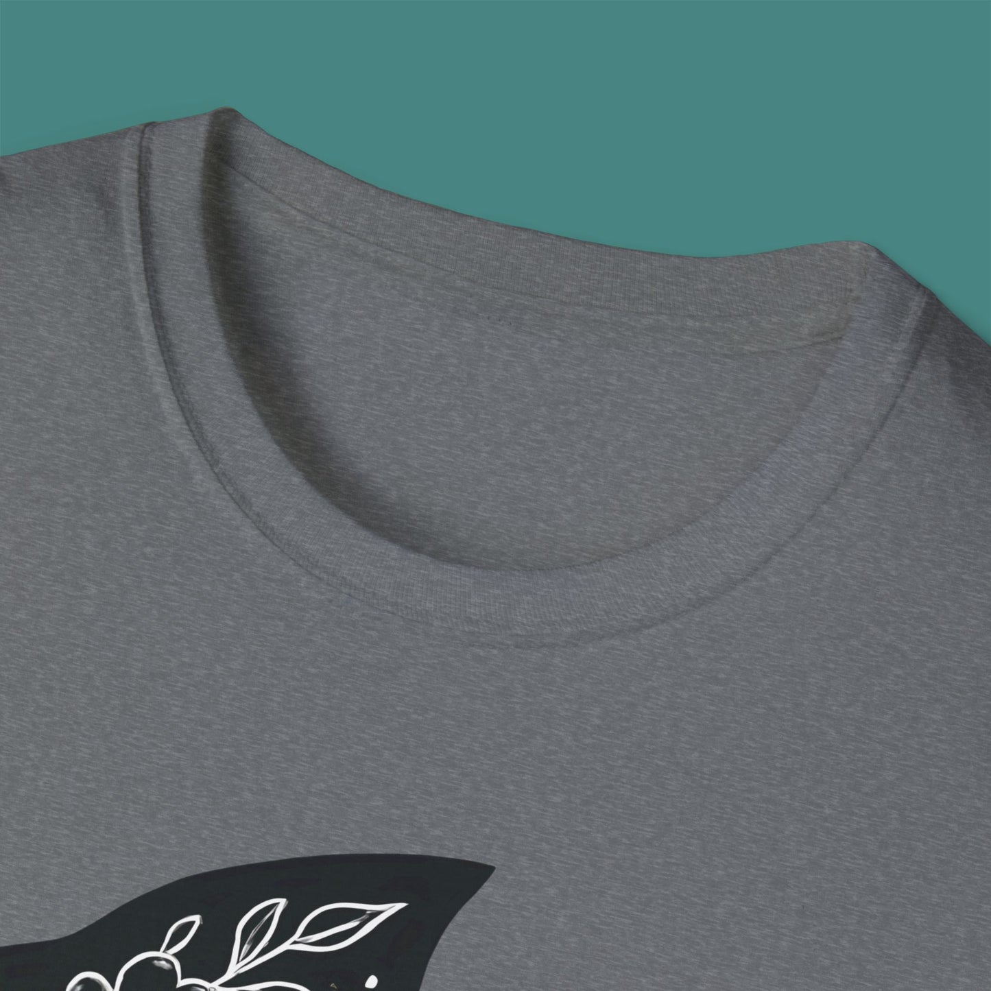 Floral Fish Silhouette Unisex T-Shirt
