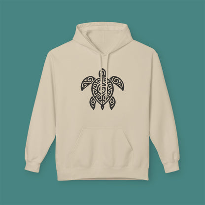 Tribal Tattoo Turtle Fleece Unisex Hoodie