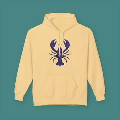 Cosmic Galaxy Lobster Fleece Unisex Hoodie