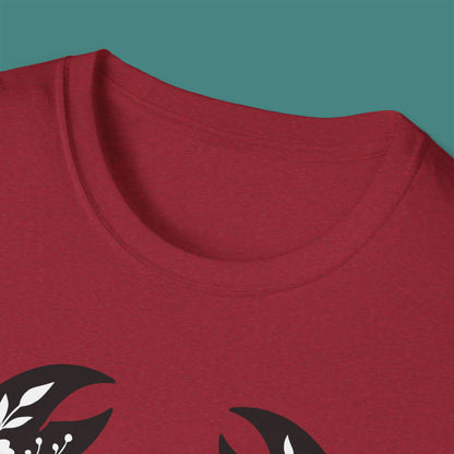 Floral Crab Silhouette Unisex T-Shirt