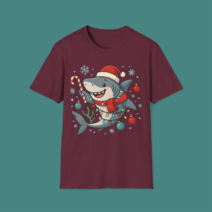 Christmas Shark Unisex T-Shirt