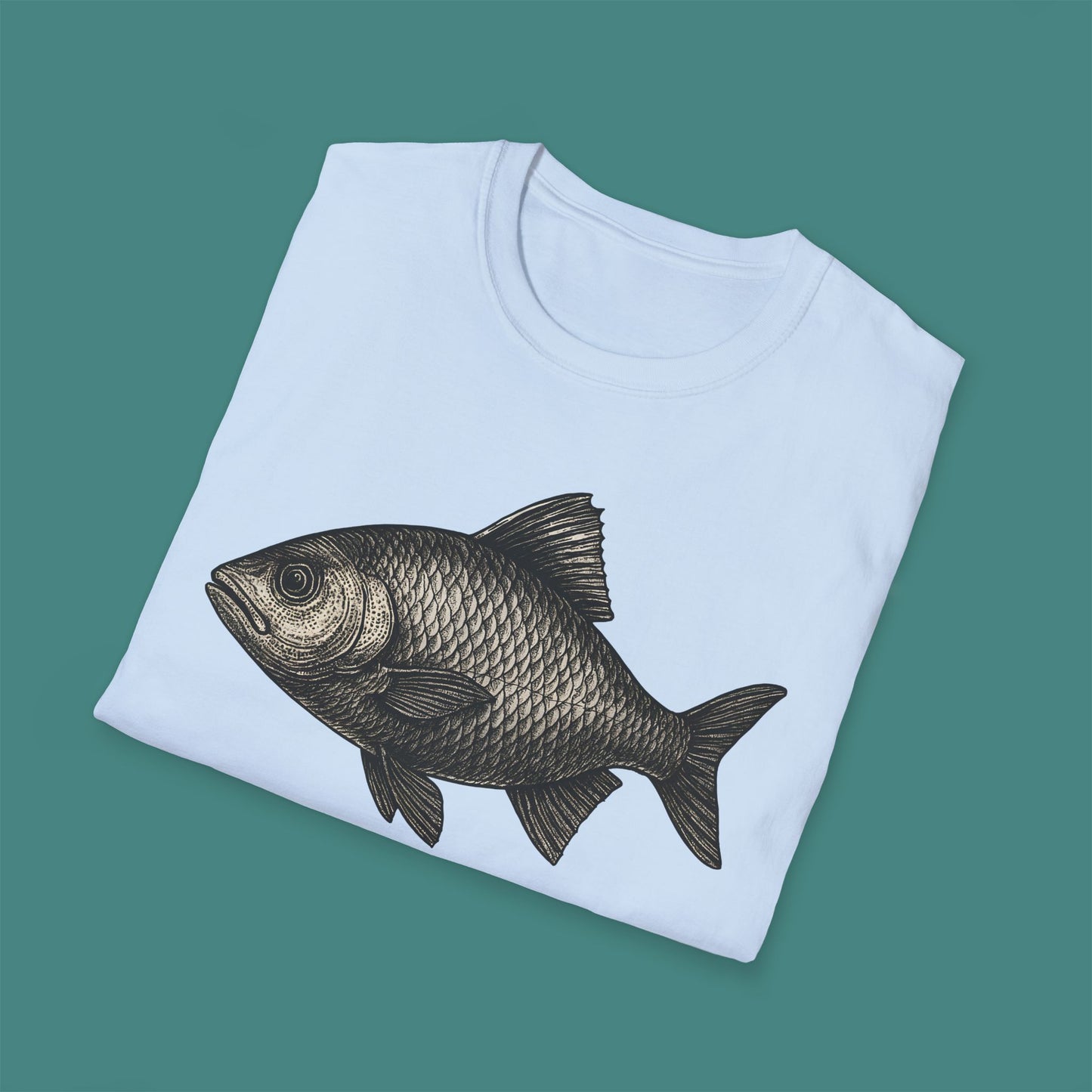 Vintage Etching Fish Unisex T-Shirt