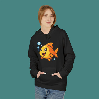 Cartoon Cute Fish Fleece Unisex Hoodie