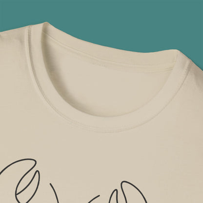 Minimalist Line Art Lobster Unisex T-Shirt