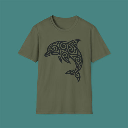 Tribal Tattoo Dolphin Unisex T-Shirt