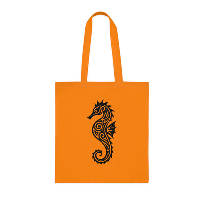 Tribal Tattoo Seahorse Tote Bag