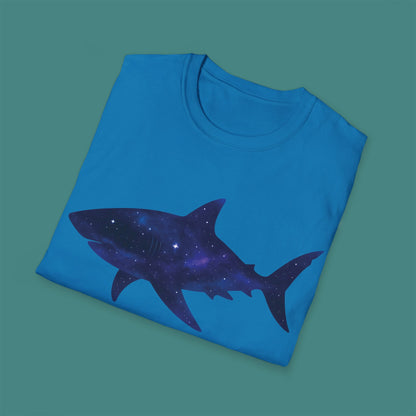 Cosmic Galaxy Shark Unisex T-Shirt