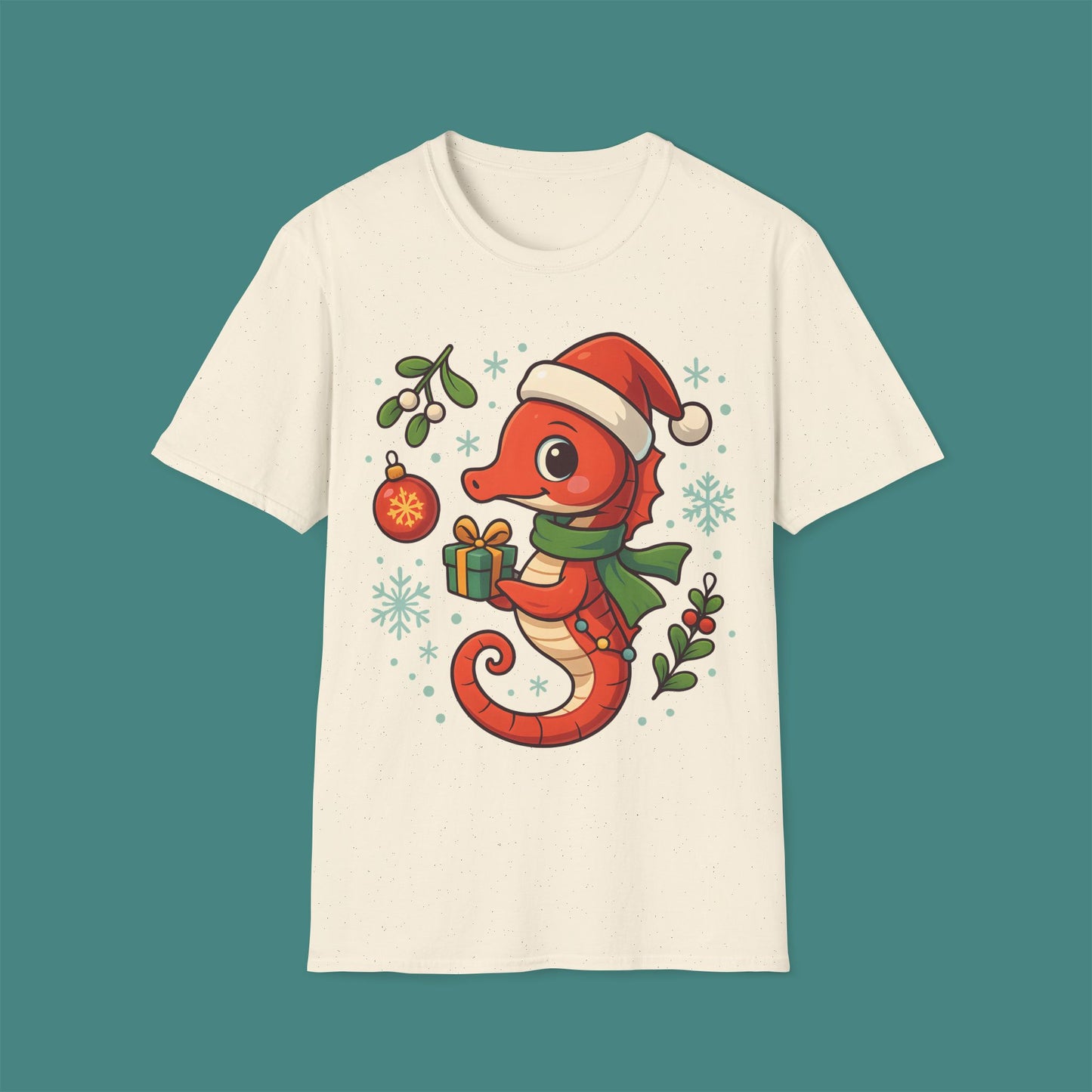 Christmas Seahorse Unisex T-Shirt