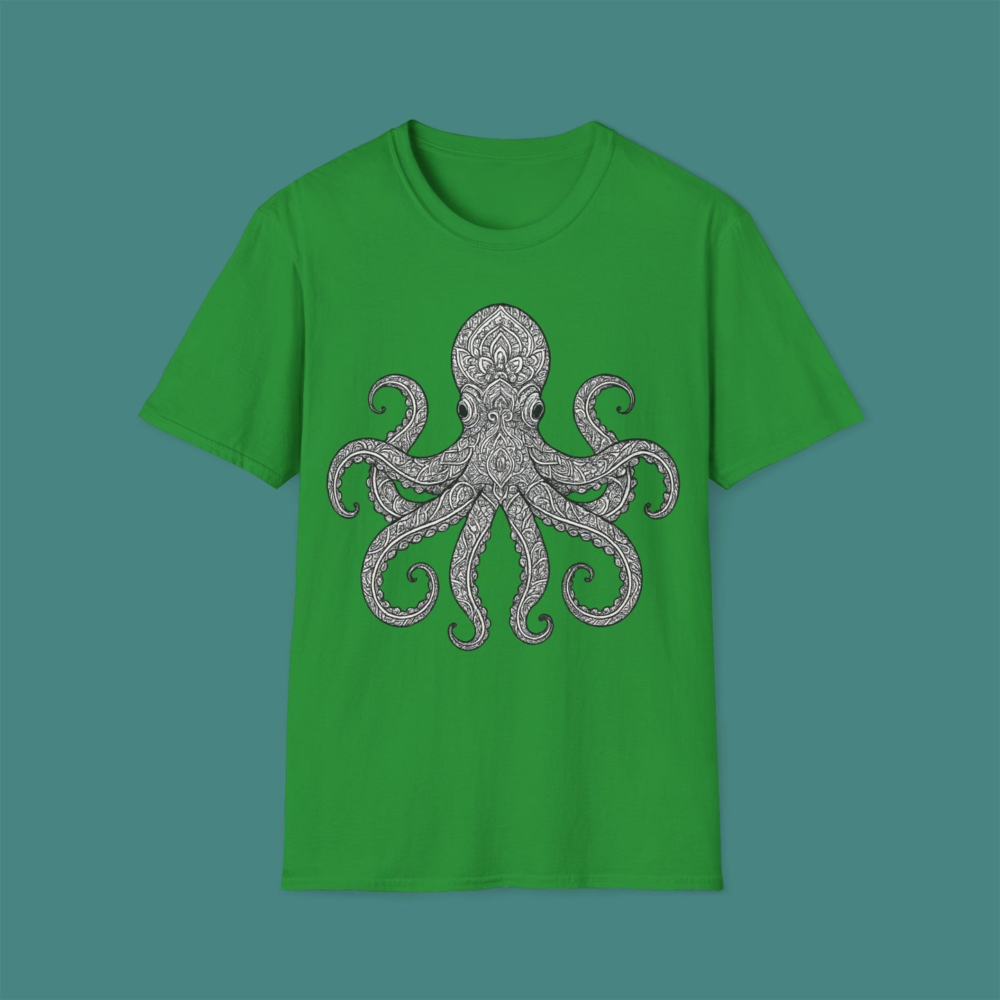Intricate Mandala Octopus Unisex T-Shirt