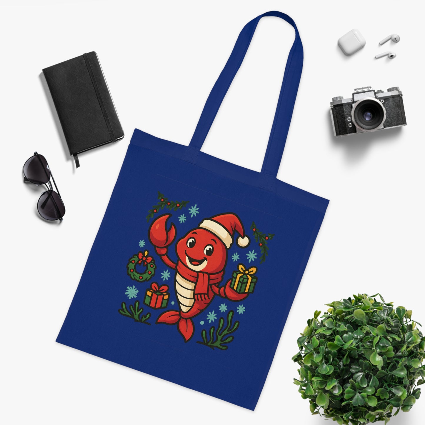 Christmas Lobster Tote Bag