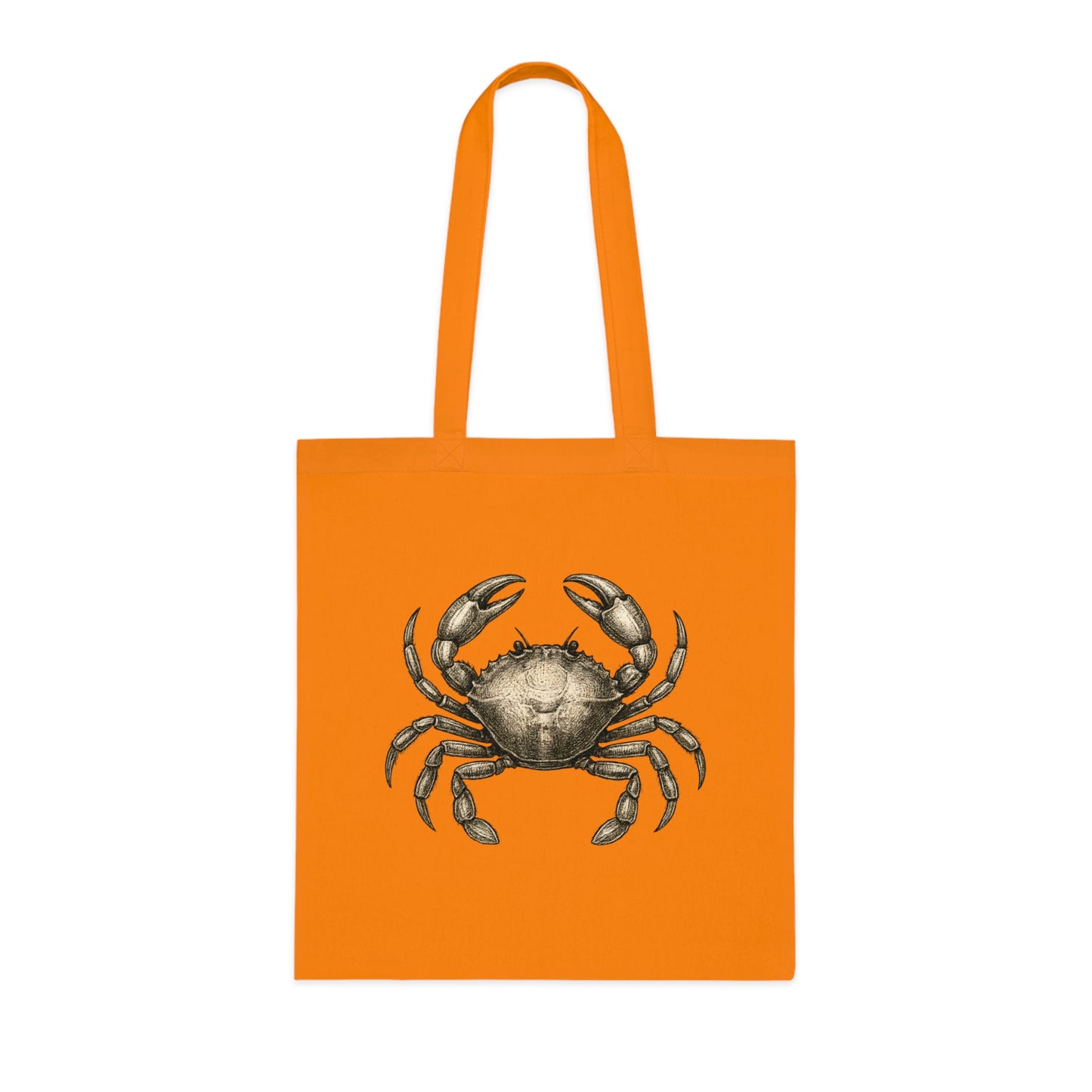 Vintage Etching Crab Tote Bag