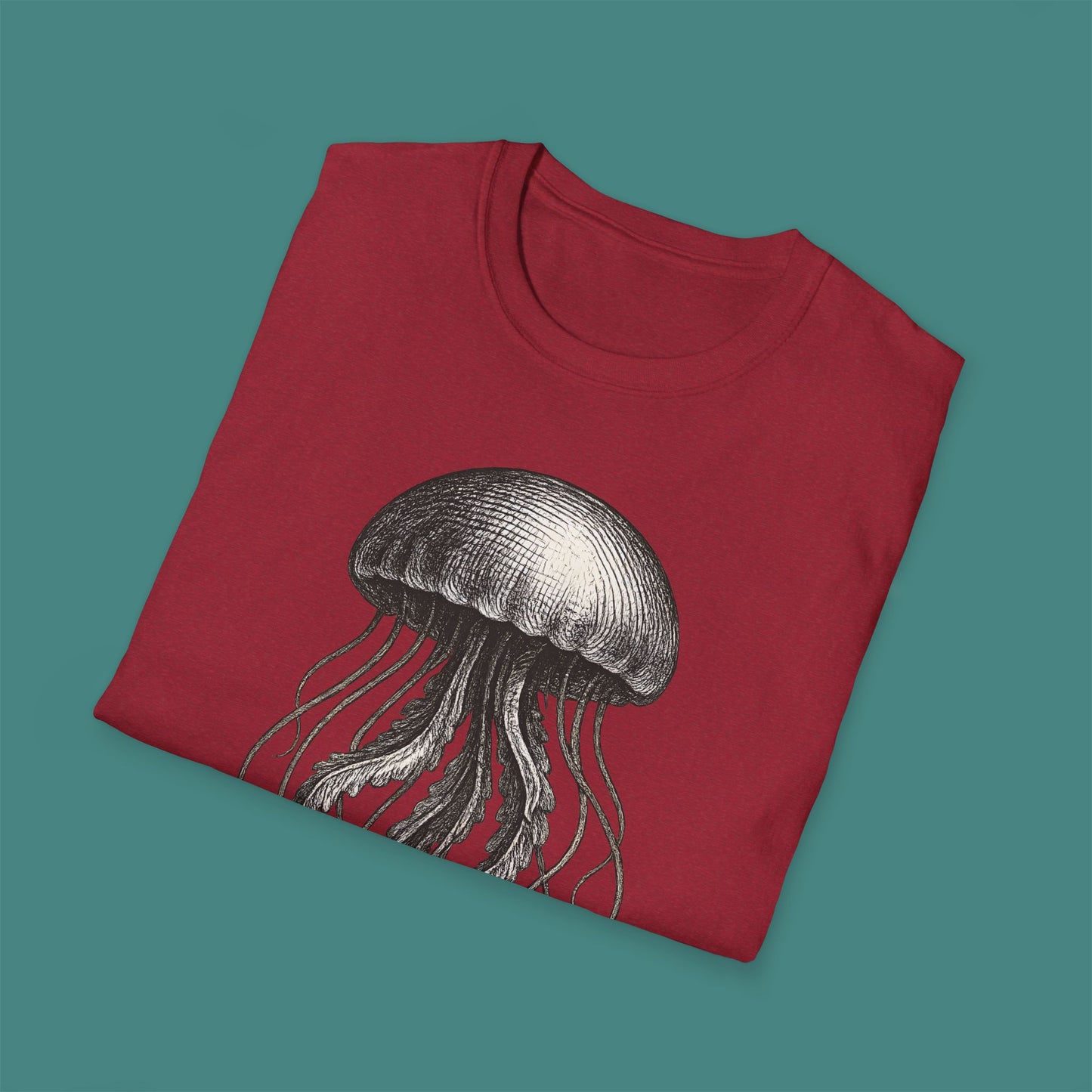 Vintage Etching Jellyfish Unisex T-Shirt