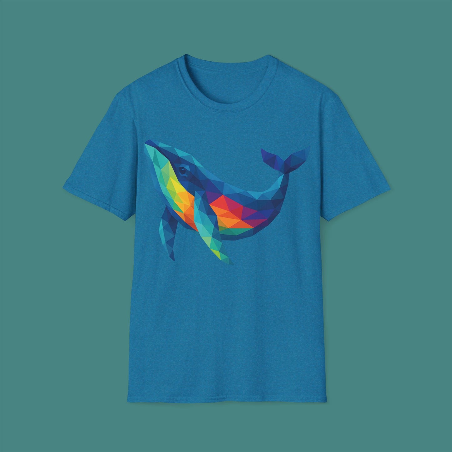 Geometric Polygon Whale Unisex T-Shirt