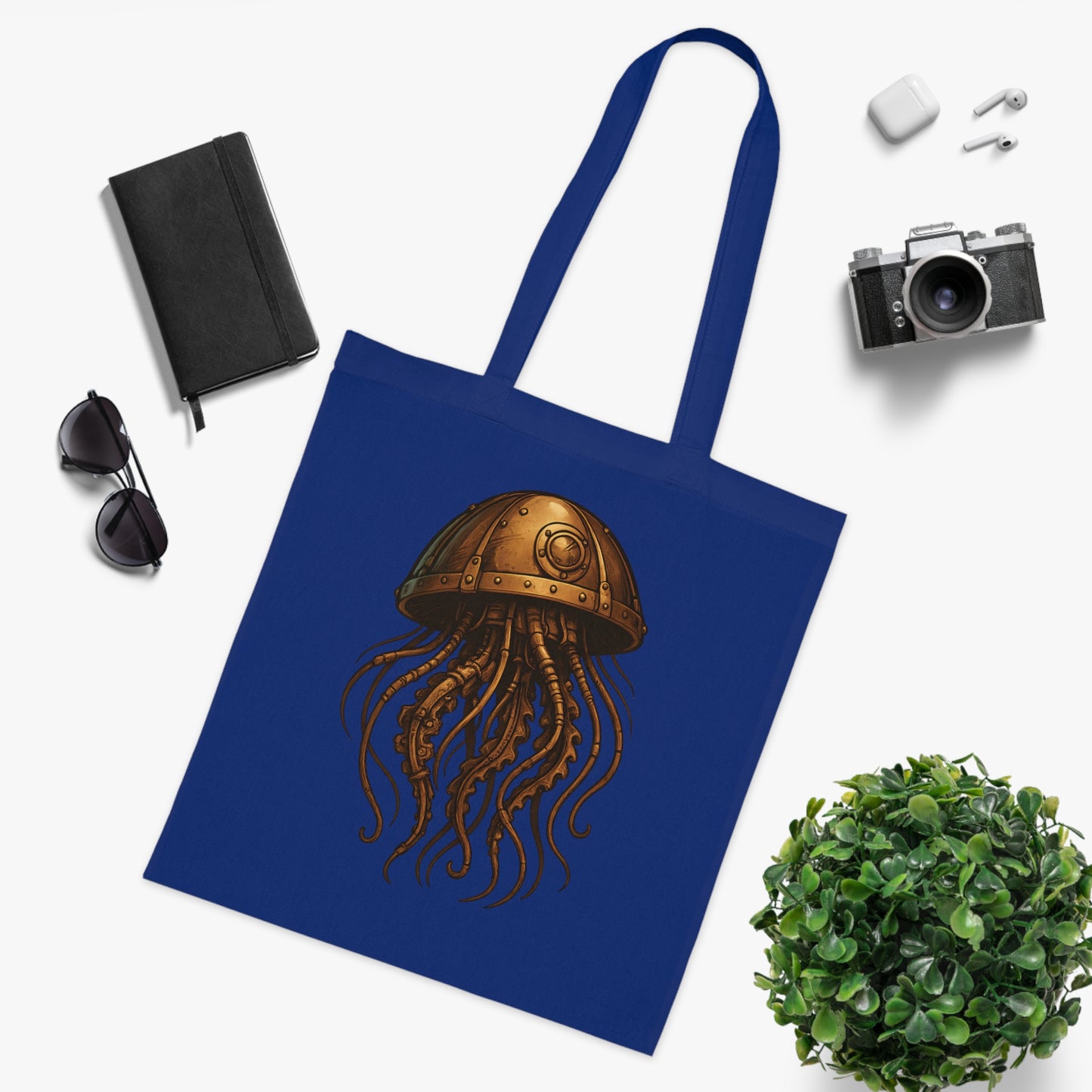 Steampunk Mechanical Jellyfish Tote Bag