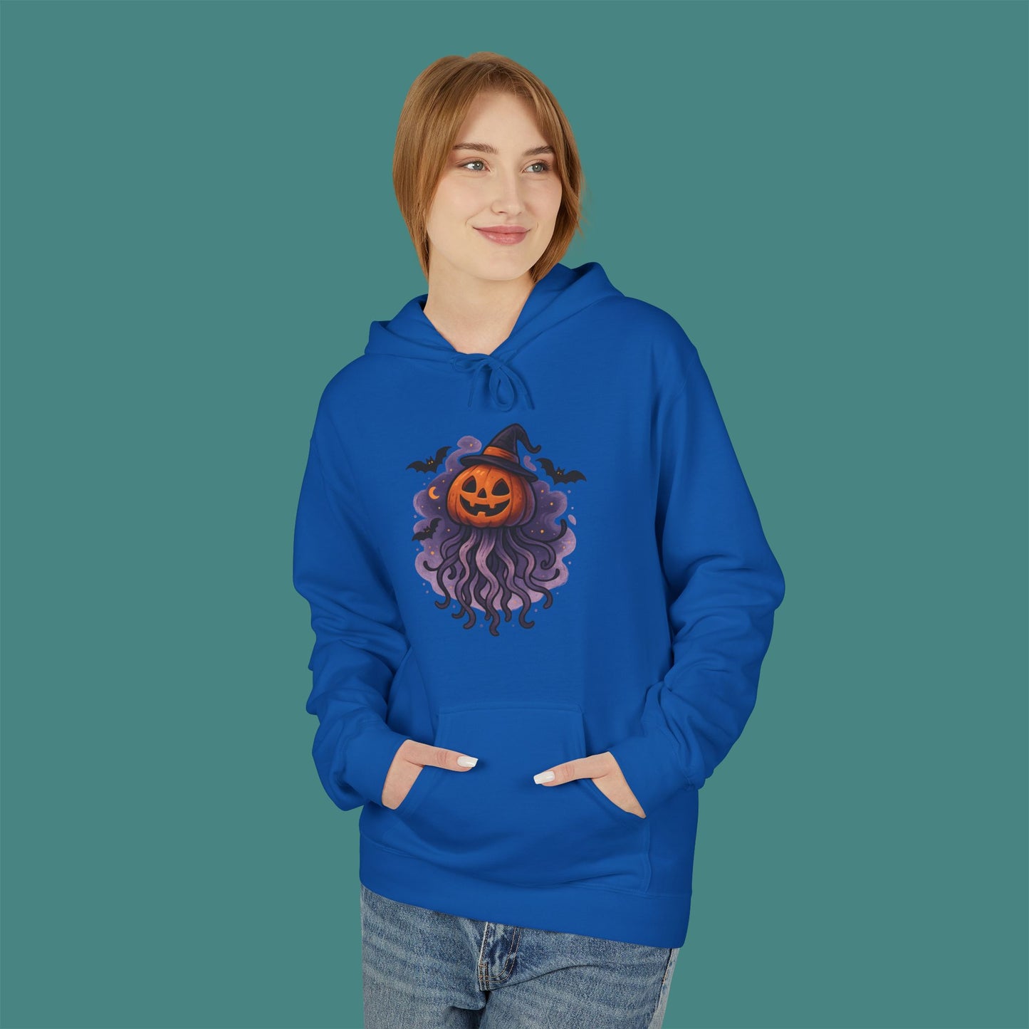Halloween Jellyfish Fleece Unisex Hoodie