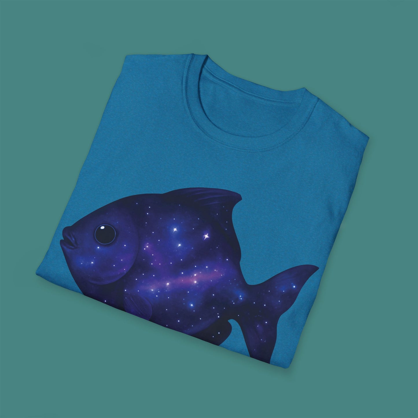 Cosmic Galaxy Fish Unisex T-Shirt
